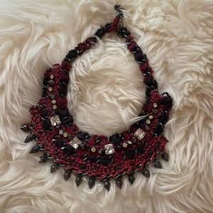 Zara Red Statement Necklace
